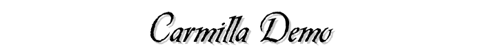 Carmilla Demo font